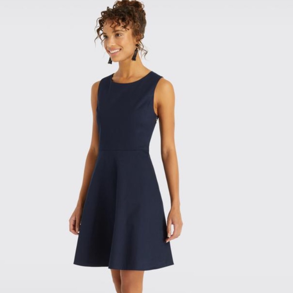 Draper James navy Nassau sleeveless circle dress